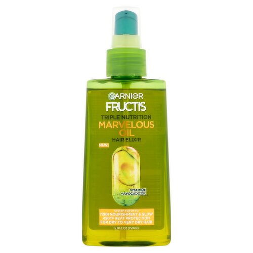 Garnier Fructis Triple Nutrition Marvelous Oil Hair Elixir, 5.0 fl oz