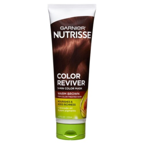 Garnier Nutrisse Color Reviver Warm Brown 5-Min Color Mask, 4.2 fl oz