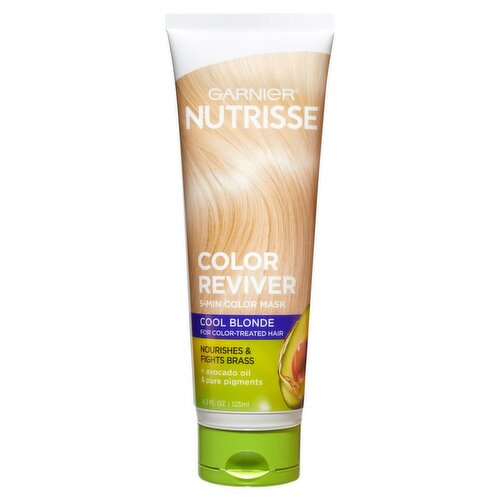Garnier Nutrisse Color Reviver Cool Blonde 5-Min Color Mask, 4.2 fl oz