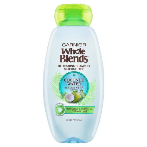 Garnier Whole Blends Hydrating Shampoo with Coconut Water & Aloe Vera Extracts, 12.5 fl. oz.