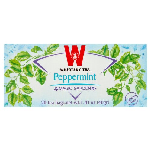 Wissotzky Tea Magic Garden Peppermint Fruit & Herbal Tea Bags, 20 count, 1.41 oz