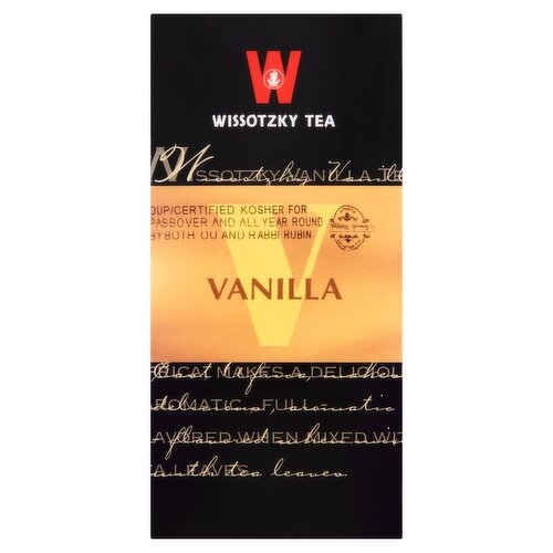 Wissotzky Tea Vanilla Tea Bags, 20 count, 1.06g oz