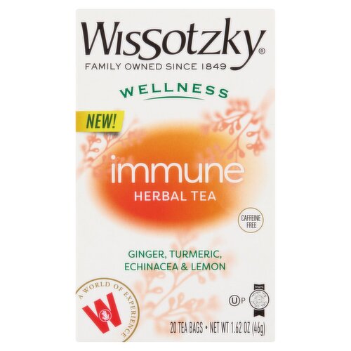 Wissotzky Wellness Immune Herbal Tea Bags, 20 count, 1.62 oz