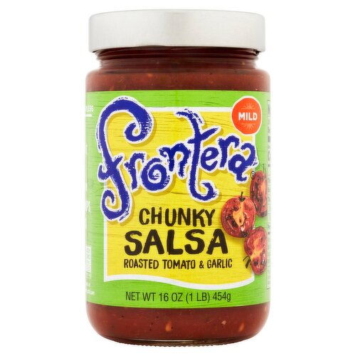 Frontera Mild Roasted Tomato & Garlic Chunky Salsa, 16 oz