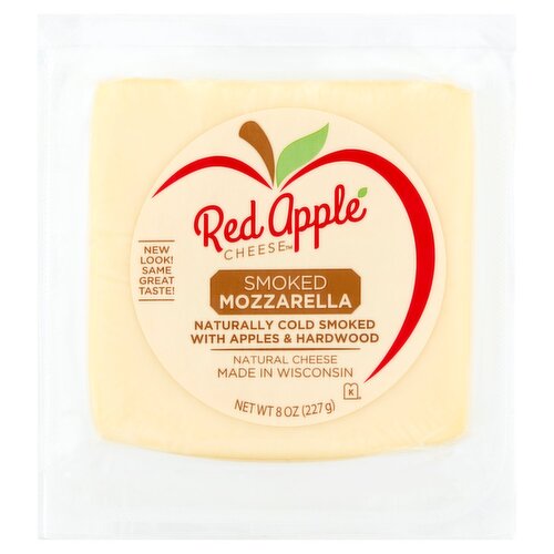 Red Apple Cheese Smoked Mozzarella Cheese, 8 oz