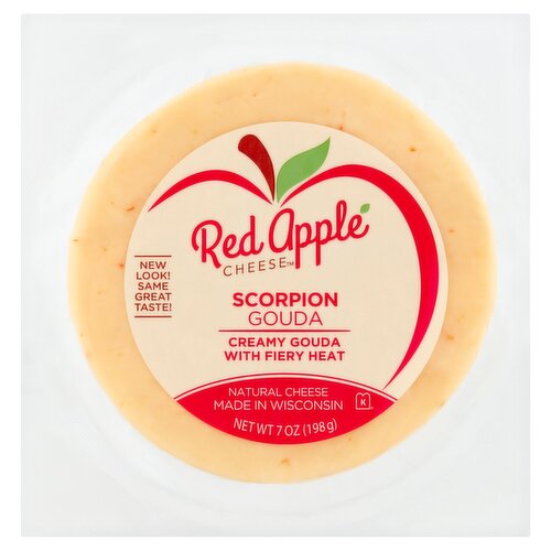 Red Apple Cheese Scorpion Gouda Natural Cheese, 7 oz