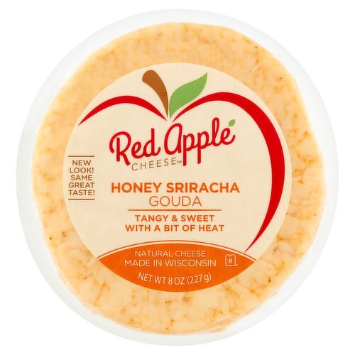 Red Apple Cheese Honey Sriracha Gouda Cheese, 8 oz