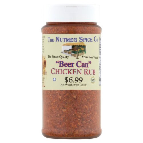 The Nutmeg Spice Co. "Beer Can" Chicken Rub, 9 oz