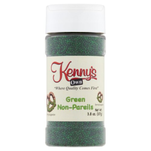 Kenny's Own Green Non-Pareils, 3.8 oz