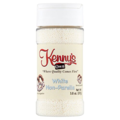 Kenny's Own White Non-Pareils, 3.8 oz