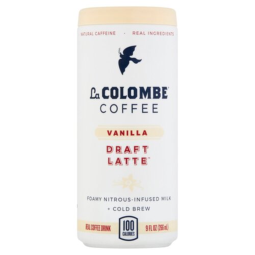 La Colombe Draft Latte Coffee Vanilla Real Coffee Drink, 9 fl oz