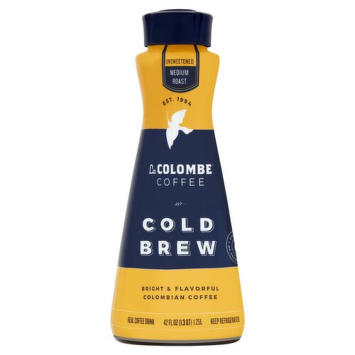 La Colombe Cold Brew Unsweetened Medium Roast Real Coffee Drink, 42 fl oz