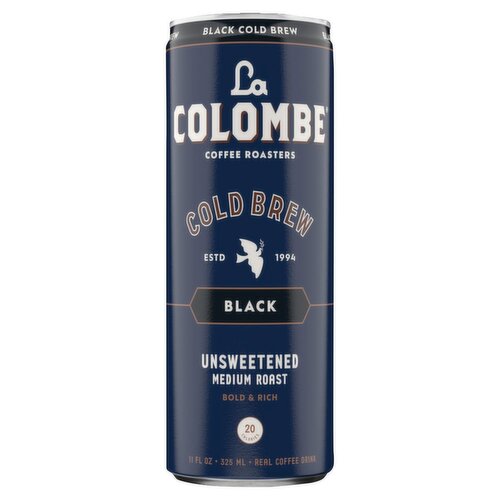 La Colombe Black Cold Brew Coffee Roasters Real Coffee Drink, 11 fl oz