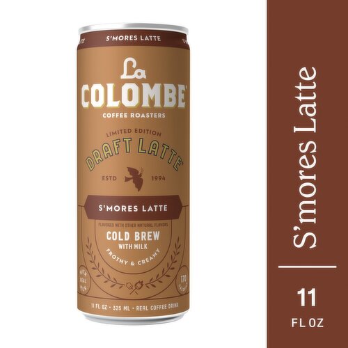 La Colombe Draft Latte S'mores Latte Real Coffee Drink Limited Edition, 11 fl oz