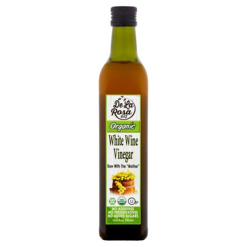 De La Rosa 613 Organic White Wine Vinegar, 16.9 fl oz