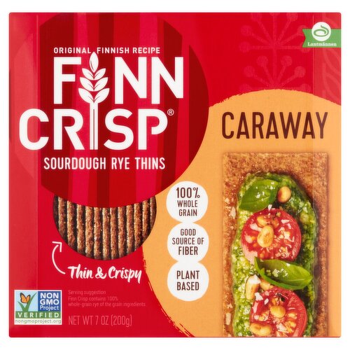 Finn Crisp Caraway Sourdough Rye Thins, 7 oz