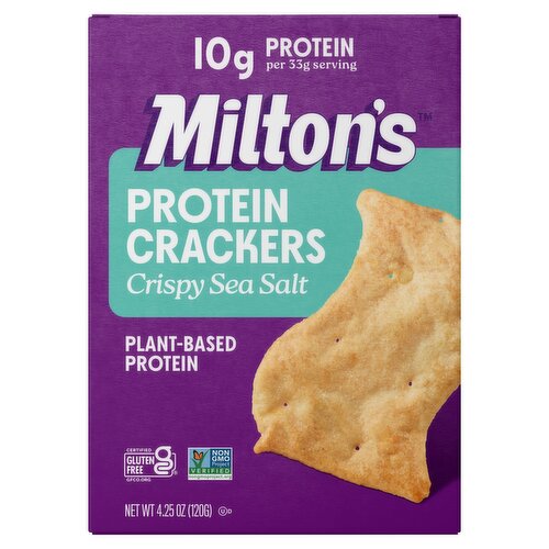 Milton's Crispy Sea Salt Protein Crackers, 4.25 oz