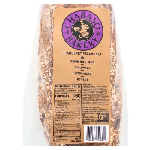 Chabaso Bakery Cranberry Pecan Loaf, 18 oz