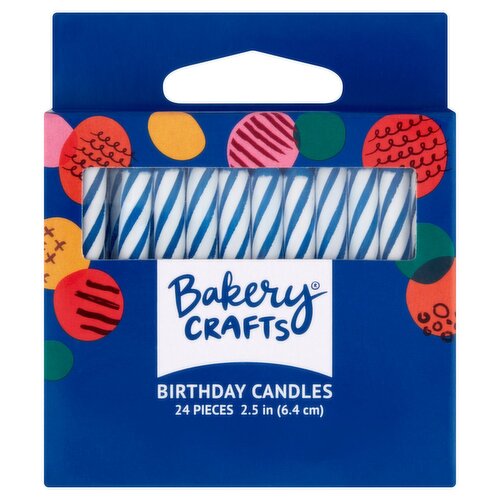 Bakery Crafts Birthday Candles, 24 count