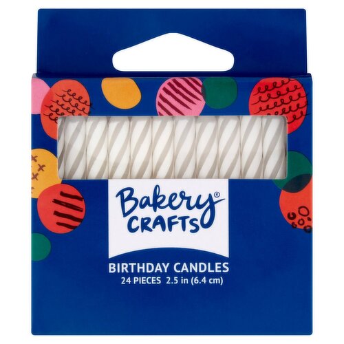 Bakery Crafts Birthday Candles, 24 count