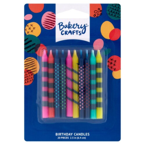 Bakery Crafts Birthday Candles, 20 count