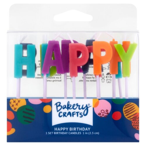 Bakery Crafts Happy Birthday Candles