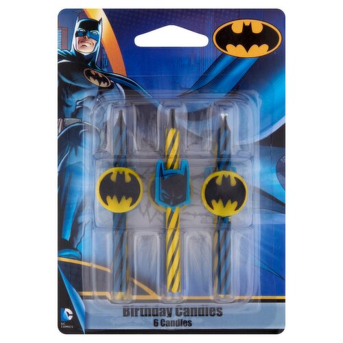 DC Comics Birthday Candles, 6 count