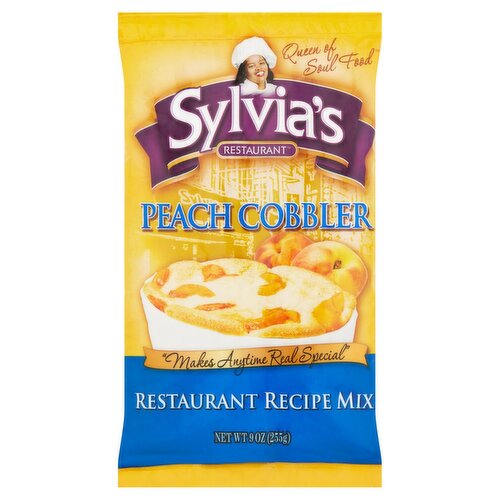 Sylvia's Restaurant Peach Cobbler Restaurant Recipe Mix, 9 oz