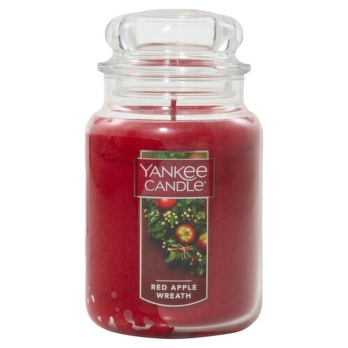 Yankee Candle Red Apple Wreath Candle, 22 oz