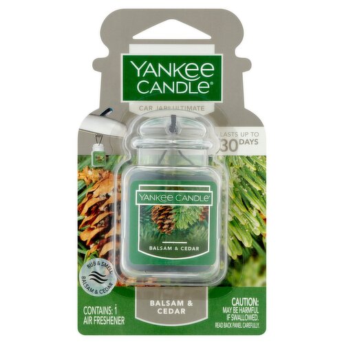 Yankee Candle Car Jar Ultimate Balsam & Cedar Air Freshener