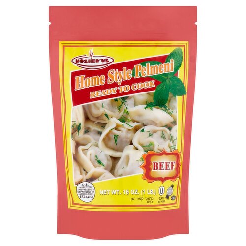 Kosher'us Home Style Beef Pelmeni, 16 oz