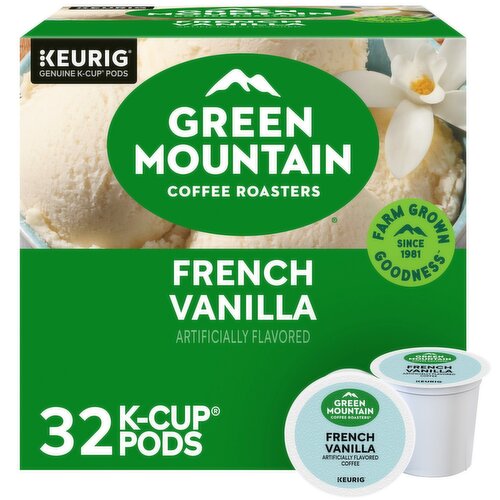 Green Mountain Coffee Roasters French Vanilla Coffee K-Cup Pods Value Pack, 32 count, 10.6 oz