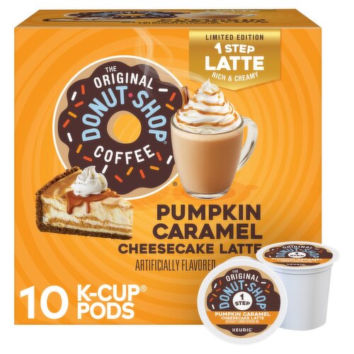 The Original Donut Shop Pumpkin Caramel Cheesecake Latte, 10 count