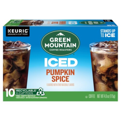 Green Mountain Coffee Roasters Iced Pumpkin Spice Coffee K-Cup Pods, 10 count, 4.0 oz