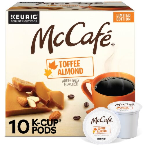 McCafé Toffee Almond Coffee K-Cup Pods Limited Edition, 10 count, 3.4 oz