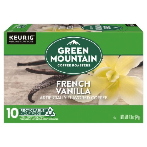 Green Mountain Coffee Roasters French Vanilla Coffee K-Cup Pods, 10 count, 3.3 oz