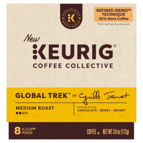 Keurig Coffee Collective Medium Roast Coffee K-Cup Pods, 8 count, 3.9 oz