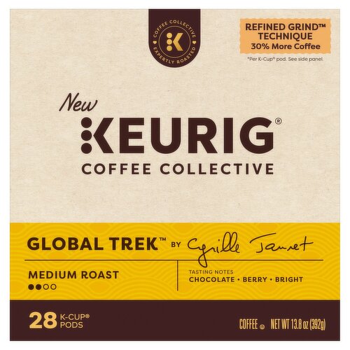 Keurig Coffee Collective Medium Roast Coffee K-Cup Pods, 28 count, 13.8 oz
