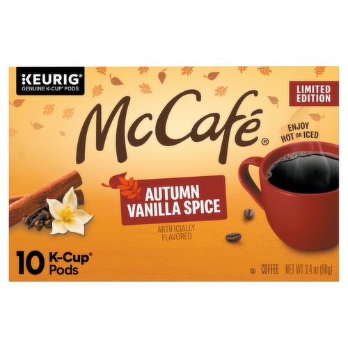 McCafé Autumn Vanilla Spice Coffee K-Cup Pods Limited Edition, 3.4 oz