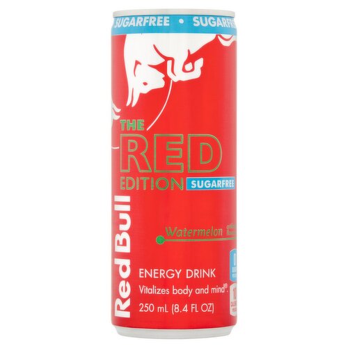 Red Bull Sugarfree Watermelon Energy Drink, 8.4 fl oz