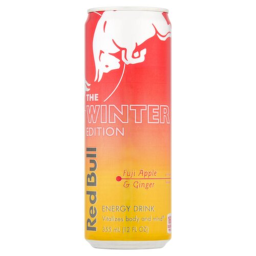 Red Bull Fuji Apple & Ginger Energy Drink The Winter Edition, 12 fl oz