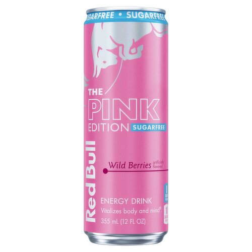 Red Bull The Pink Edition Sugarfree Wild Berries Energy Drink, 12 fl oz