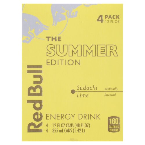 Red Bull The Summer Edition Sudachi Lime Energy Drink, 12 fl oz, 4 count