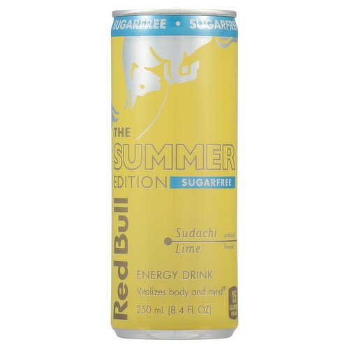 Red Bull The Summer Edition Sugarfree Sudachi Lime Energy Drink, 8.4 fl oz