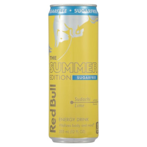 Red Bull The Summer Edition Sugarfree Sudachi Lime Energy Drink, 12 fl oz
