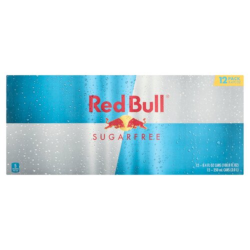 Red Bull Sugarfree Energy Drink, 8.4 fl oz, 12 count