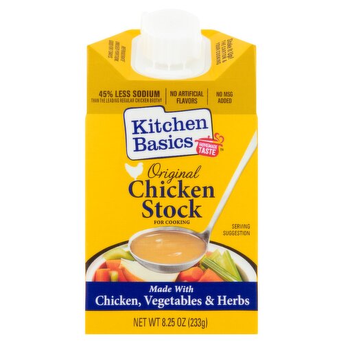 Kitchen Basics Original Chicken Stock for Cooking, 8.25 oz
