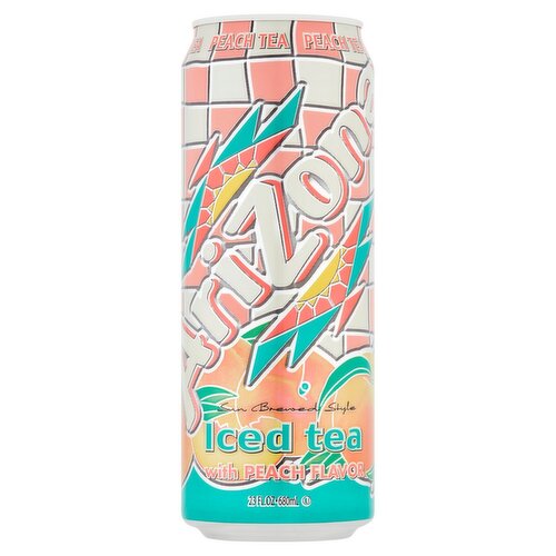 AriZona Iced Tea with Peach Flavor, 23 fl oz