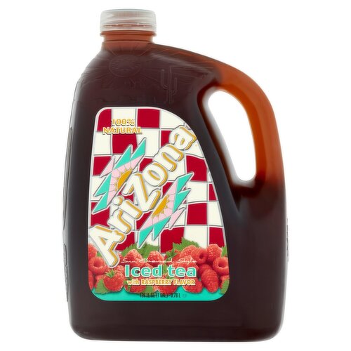 AriZona Sun Brewed Style with Raspberry Flavor Iced Tea, 128 fl oz