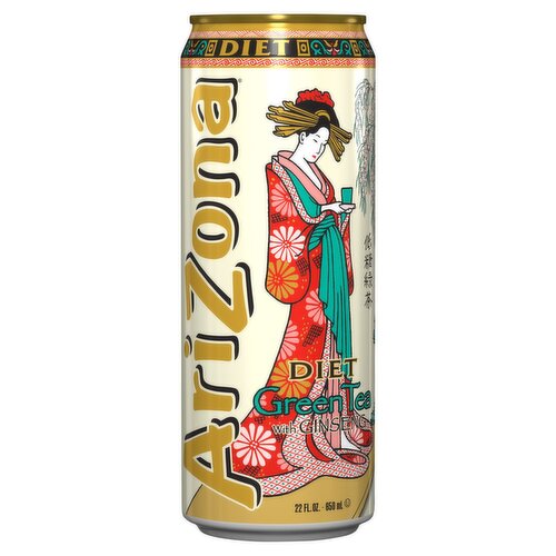 AriZona Diet Green Tea with Ginseng, 22 fl oz